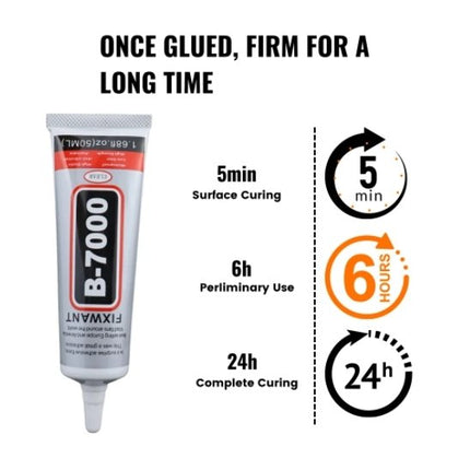 B-7000 Multi-Purpose Adhesive Glue for DIY, Mobile Repair, Craft Projects – Waterproof, Flexible, Strong Bond