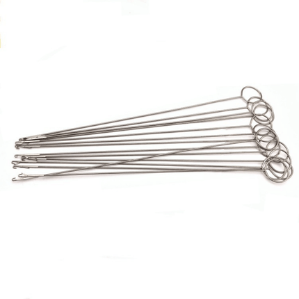 Stainless Steel Loop Turner Tool 26.5cm x 2.5cm – Hook for Dori, Fabric Tube, Strap, Belt, Blouse, DIY Sewing, Tailoring Accessories, Thread Puller for Crafts & Stitching