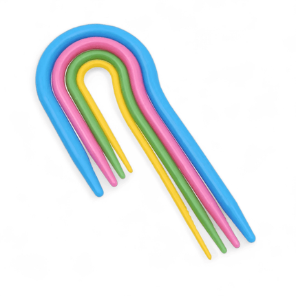 Plastic U-Shaped Cable Stitch Holder(4 Size 4 Pcs Set)