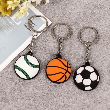 Silver Keychain Rings - No.13 - Flat