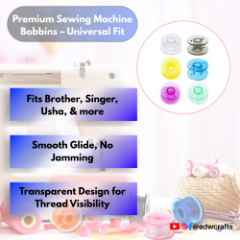 Plastic Bobbins for Domestic Sewing Machine – Compatible with All Standard Models