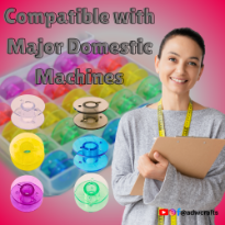 Plastic Bobbins for Domestic Sewing Machine – Compatible with All Standard Models
