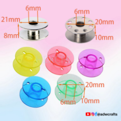 Plastic Bobbins for Domestic Sewing Machine – Compatible with All Standard Models