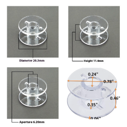 Plastic Bobbins for Domestic Sewing Machine – Compatible with All Standard Models