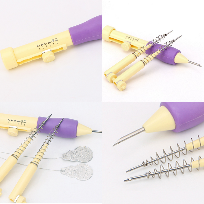 Punching Needle Embroidery Kit for Beginners with Fabric, Wooden Frame & Threads – Complete DIY Craft Set for Embroidery Art & Rug Making