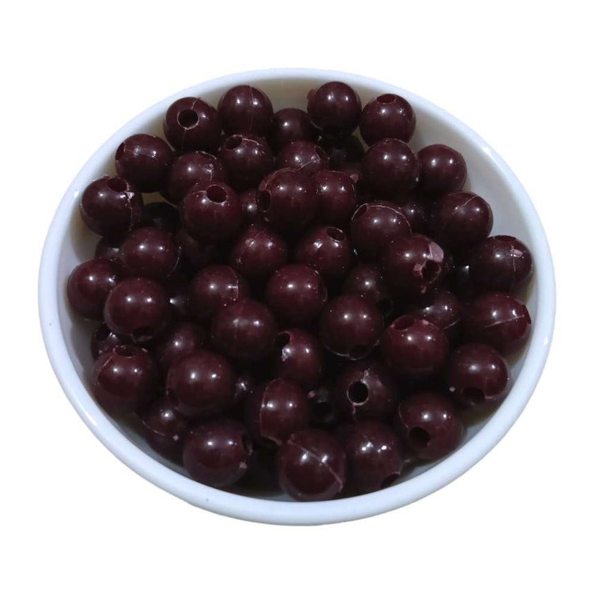 COFFEE BROWN- Round Beads for Plastic Wire Baskets