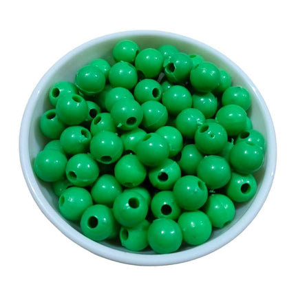 LIGHT GREEN - Round Beads for Plastic Wire Baskets