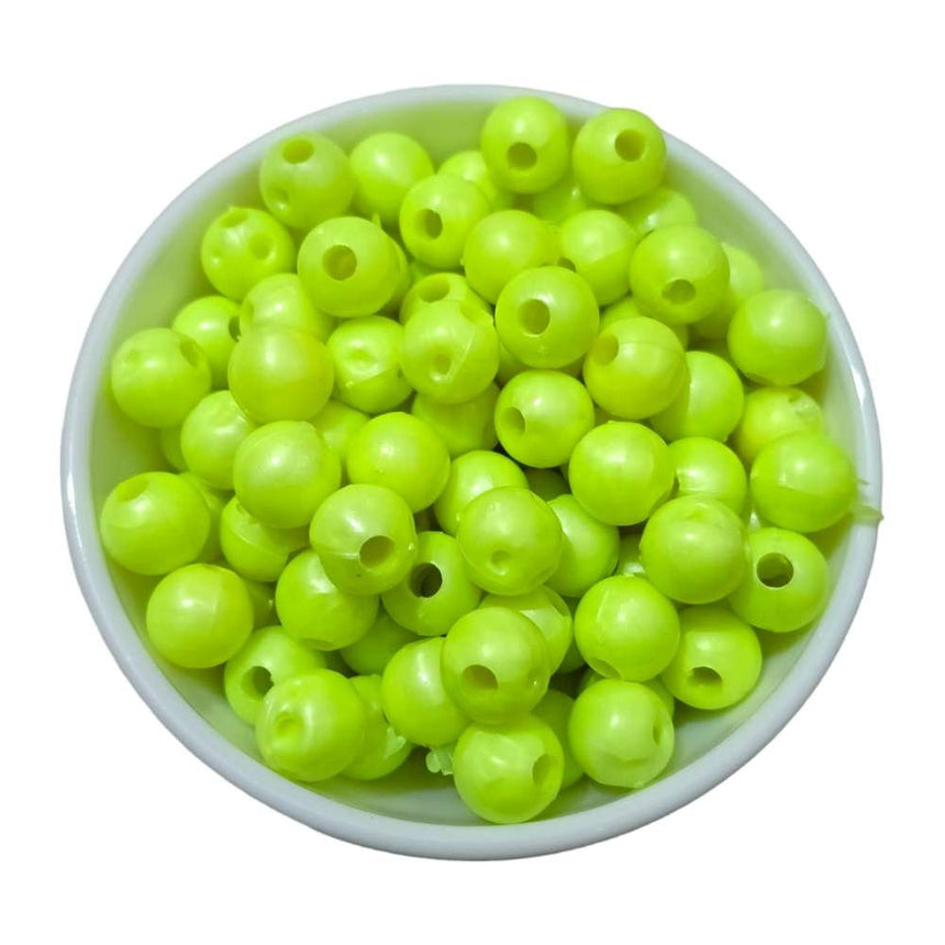 RADIUM GREEN - Round Beads for Plastic Wire Baskets