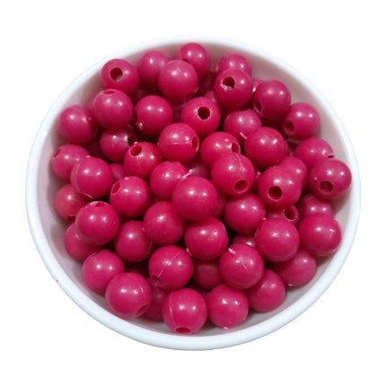 RANI PINK - Round Beads for Plastic Wire Baskets