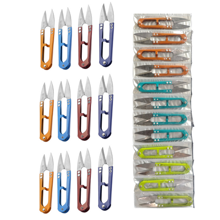 U Shaped Thread Cutter for Sewing, Embroidery & Craft Work | Premium Metal Sewing Snips Tool for Tailoring, Aari Work, Stitching