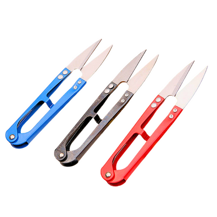 U Shaped Thread Cutter for Sewing, Embroidery & Craft Work | Premium Metal Sewing Snips Tool for Tailoring, Aari Work, Stitching