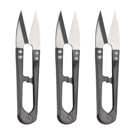 U Shaped Thread Cutter for Sewing, Embroidery & Craft Work | Premium Metal Sewing Snips Tool for Tailoring, Aari Work, Stitching