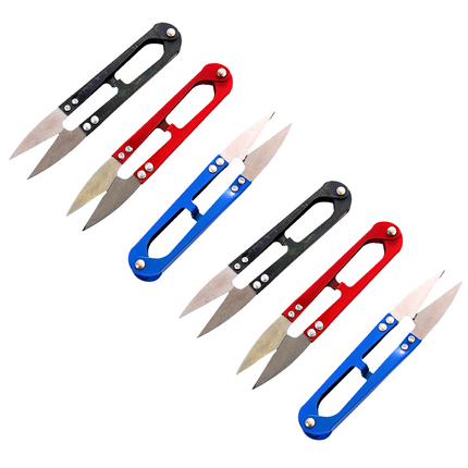 U Shaped Thread Cutter for Sewing, Embroidery & Craft Work | Premium Metal Sewing Snips Tool for Tailoring, Aari Work, Stitching