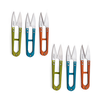 U Shaped Thread Cutter for Sewing, Embroidery & Craft Work | Premium Metal Sewing Snips Tool for Tailoring, Aari Work, Stitching