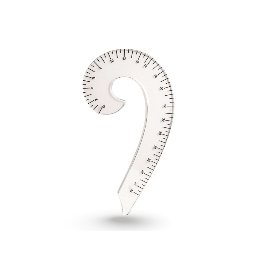 French Curve Ruler Tailoring Scale | Armhole Curve Ruler for Neckline, Sleeve, Blouse & Garment Drafting | Sewing French Curve Tailoring Tool for Pattern Making