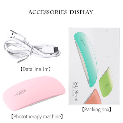 Sun Mini UV LED Nail Lamp – Compact, Portable UV Lamp for Nail Art, Gel Polish Curing, and Resin Crafting