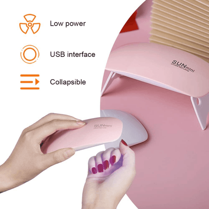 Sun Mini UV LED Nail Lamp – Compact, Portable UV Lamp for Nail Art, Gel Polish Curing, and Resin Crafting