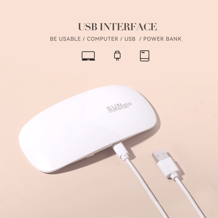 Sun Mini UV LED Nail Lamp – Compact, Portable UV Lamp for Nail Art, Gel Polish Curing, and Resin Crafting