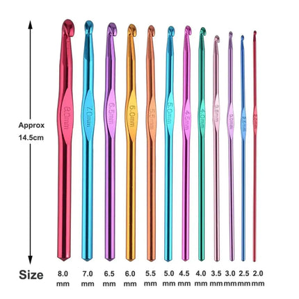 Aluminum Multicolor Crochet Hooks Needle