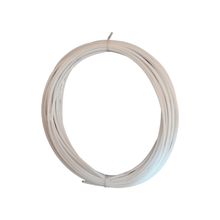 WHITE - Tube Wire For Basket Making