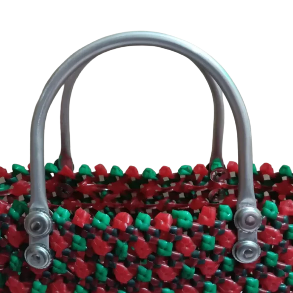 This Metal Basket Aluminium handle for high quality and strong * It’s used on the alternate handle of the Plastic Wire bag/Basket/टोकरी. Its helps the bag/Basket safely carry and move from one place to another place. * The plastic wire basket aluminum handle wing length is 14 cm long so easy to carry heavy weight. these plastic wire bag aluminum handles are rust-free, water-resistant, long-lasting, and durable. *These steel buttons are also used on purses, wire baskets, macramé bags, crochet bags, wire bags, wallets, etc.