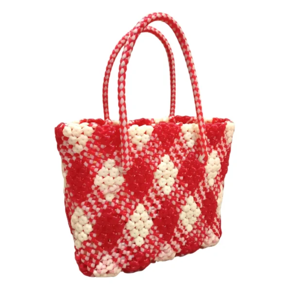 Durable and accessible plastic wire basket for clutter-free spaces.