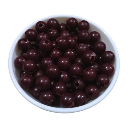 COFFEE BROWN- Round Beads for Plastic Wire Baskets