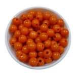 Orange - Round Beads for Plastic Wire Baskets