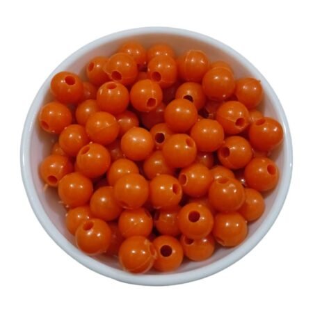 Orange - Round Beads for Plastic Wire Baskets