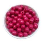 RANI PINK - Round Beads for Plastic Wire Baskets