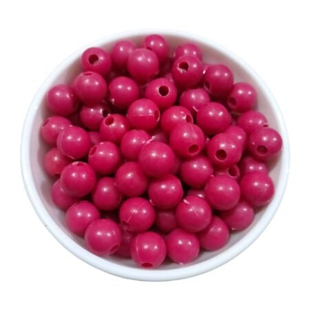 RANI PINK - Round Beads for Plastic Wire Baskets