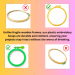 Plastic emb Hoop pack of 6 all size