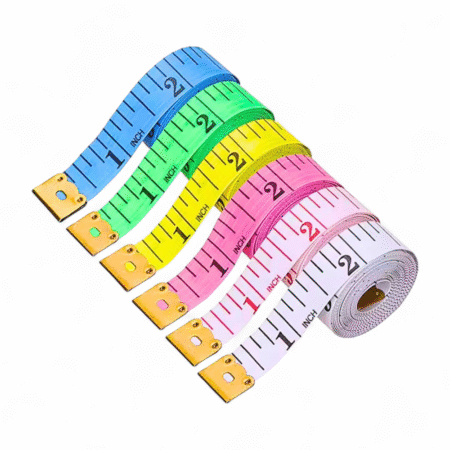 Inch Tape for Measurement (1.5 Meter) – Dual Side Printed PVC Fiberglass, Inch Tape for Tailoring & Body Measurement