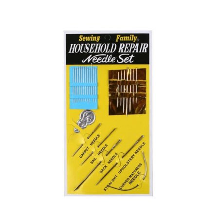 Multi-Purpose Household Repair Needle Set – 24 Pcs Heavy-Duty Hand Sewing Needles for Upholstery, Carpet, Sail, Sack, Mattress, and General Use