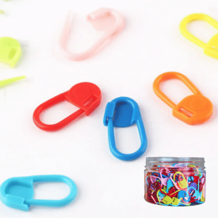Crochet Marker Pins - Stitch Markers, Plastic Locking Clips, Knitting Crochet Place Markers