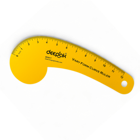 Vary Form Curve Ruler Tailoring Scale | Hip Curve Ruler for Skirt, Pant & Dress Drafting | Sewing Curve Tailoring Scale for Waist, Hemline, Fashion Design & Pattern Making